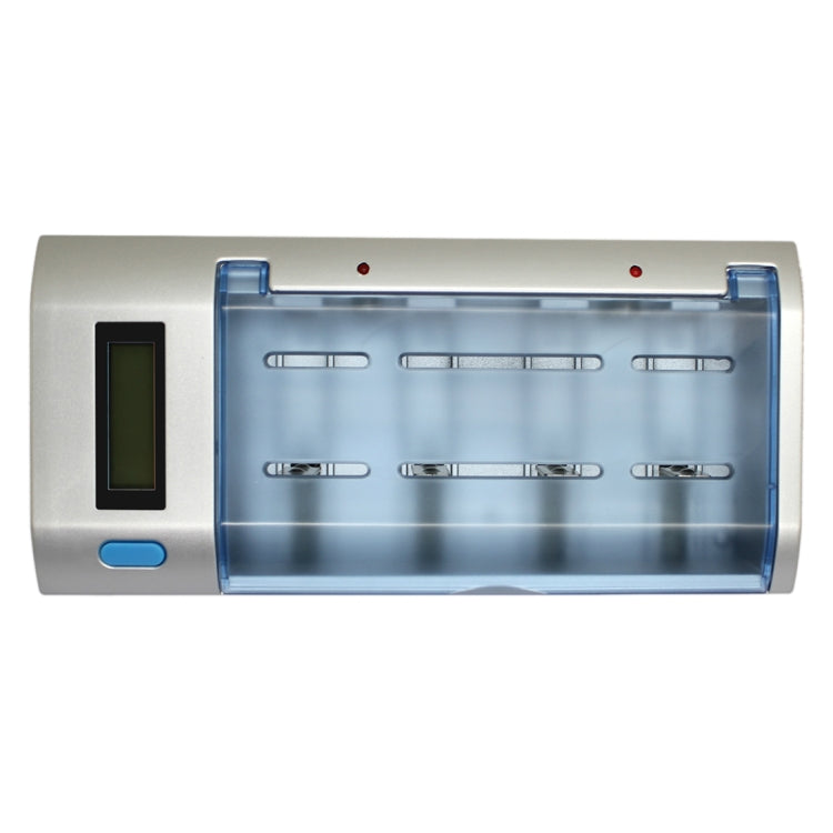 AC 100-240V 4槽電池充電器帶液晶显示屏 適用於AA & AAA & C / D型電池，美規