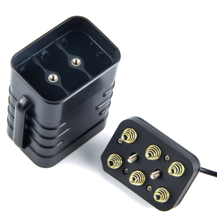 6節18650電池 多功能移動電源盒 帶8.4v 圓頭& 5V USB 雙電壓輸出 不包含電池