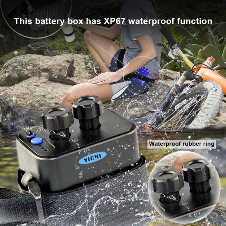 6節18650電池 多功能移動電源盒 帶12.4v 圓頭& 5v USB 雙電壓輸出 不包含電池