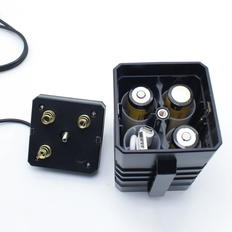 3節 18650/26650 IPX7防水電池盒 帶16.8v 圓頭& 5v USB 接頭輸出電壓 不包含電池
