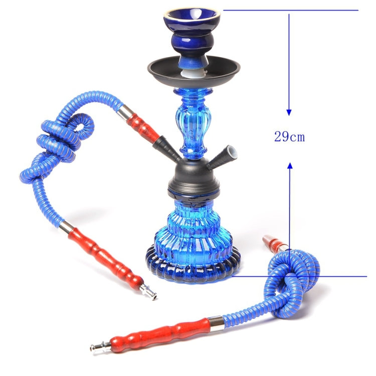 21-1011 玻璃雙管水煙套裝