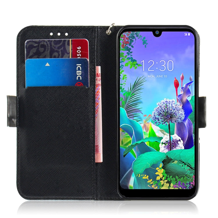 適用於 LG Q60 3D 憤怒熊圖案 彩繪左右開皮套，帶支架&卡槽&錢包