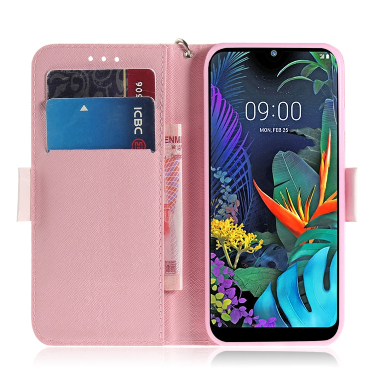 適用於 LG K50 3D 三隻松鼠圖案 彩繪左右開皮套，帶支架&卡槽&錢包