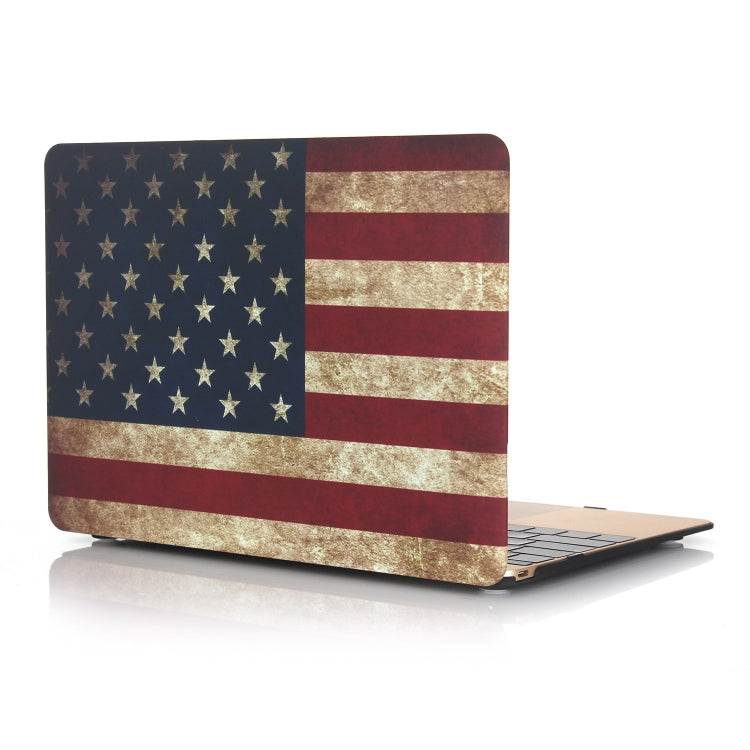 適用於MacBook Air 13.3 inch A1932  / A2179  美國國旗筆記本電腦水貼風格保護殼
