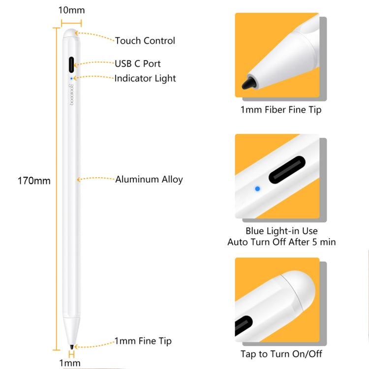 二代 1.4-2.3mm 磁性設計超細筆尖防誤觸電容屏手寫筆