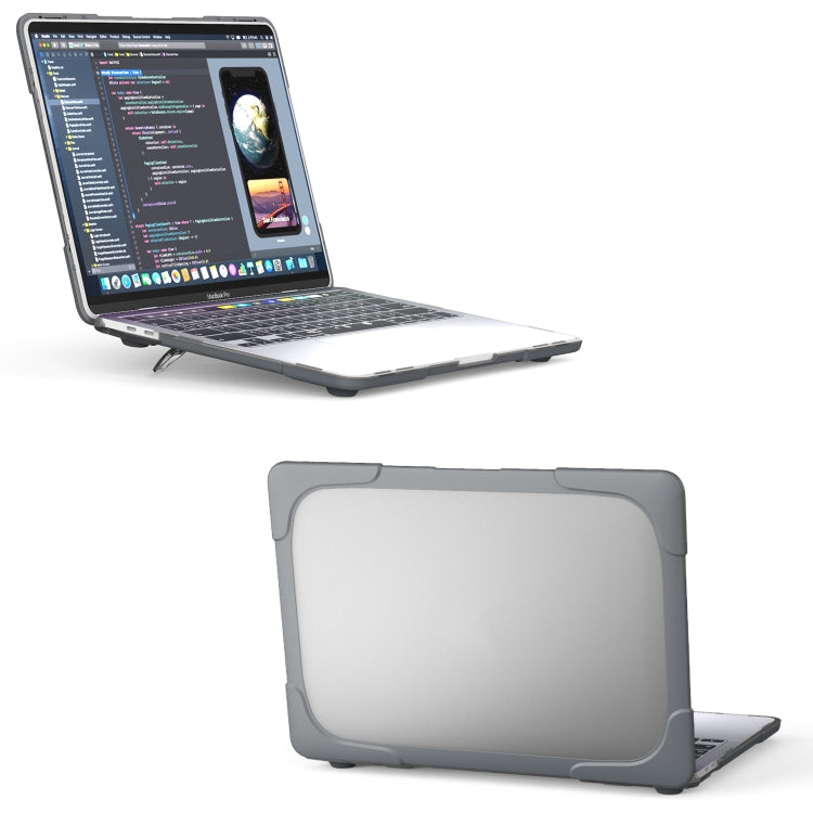 適用於MacBook Pro 13 inch 2022 & A2289 / A2251 / A2338 2020 PC + TPU 雙色筆記本電腦保護殼
