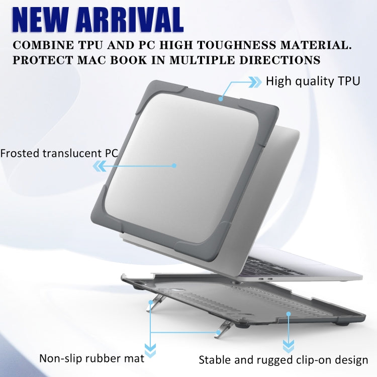 適用於MacBook Pro 13 inch 2022 & A2289 / A2251 / A2338 2020 PC + TPU 雙色筆記本電腦保護殼