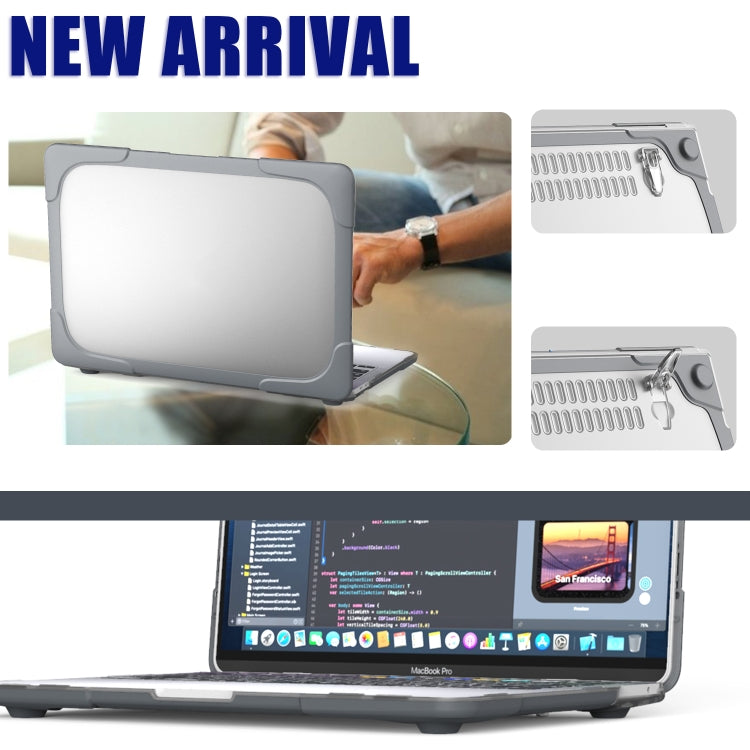 適用於MacBook Pro 13 inch 2022 & A2289 / A2251 / A2338 2020 PC + TPU 雙色筆記本電腦保護殼