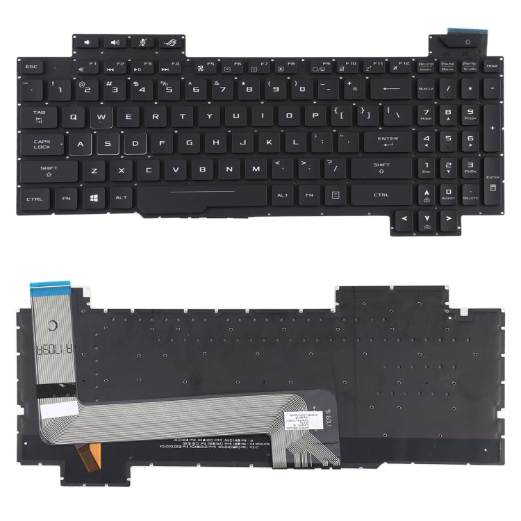 適用於Asus ROG Strix GL503 GL703 GL503V GL503VD GL503VD-DB71 GL503VD-DB74 GL503VM GL503VS 美式鍵盤帶背光