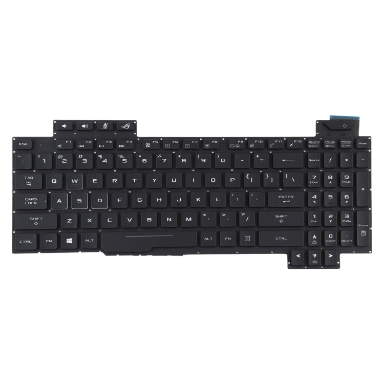 適用於Asus ROG Strix GL503 GL703 GL503V GL503VD GL503VD-DB71 GL503VD-DB74 GL503VM GL503VS 美式鍵盤帶背光