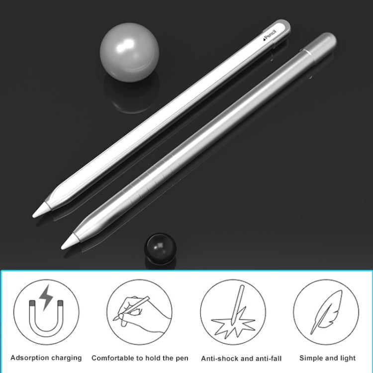 金屬磨砂防滑手寫筆保護套 適用於Apple Pencil 2