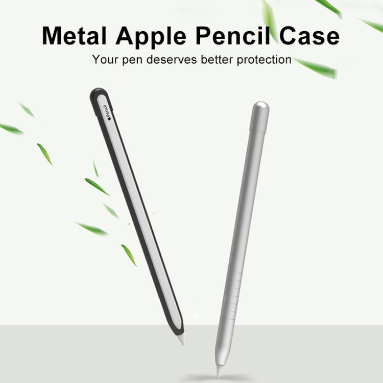 金屬磨砂防滑手寫筆保護套 適用於Apple Pencil 1