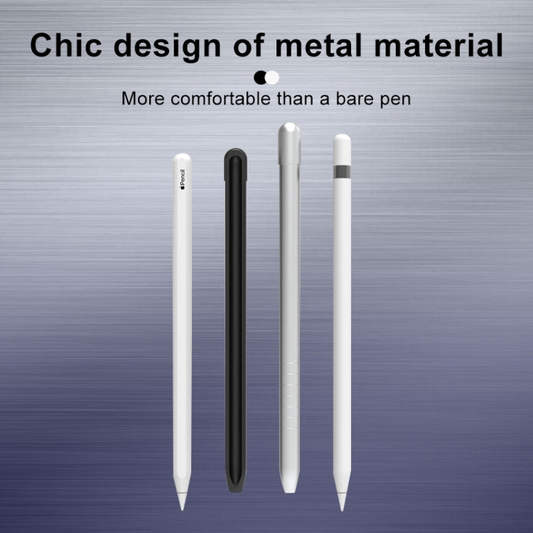 金屬磨砂防滑手寫筆保護套 適用於Apple Pencil 1