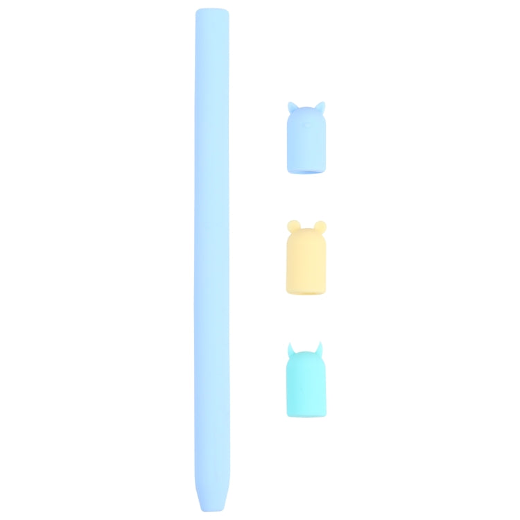 4合1 手寫筆卡通動物硅膠保護套 適用於Apple Pencil 1