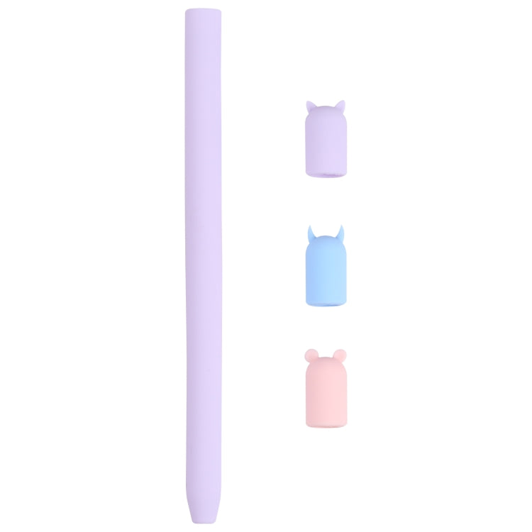 4合1 手寫筆卡通動物硅膠保護套 適用於Apple Pencil 1