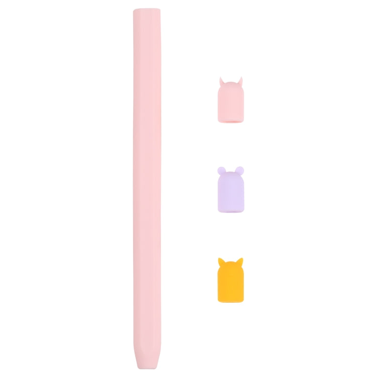 4合1 手寫筆卡通動物硅膠保護套 適用於Apple Pencil 2