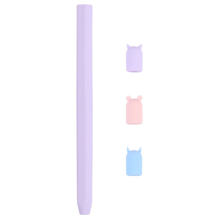 4合1 手寫筆卡通動物硅膠保護套 適用於Apple Pencil 2