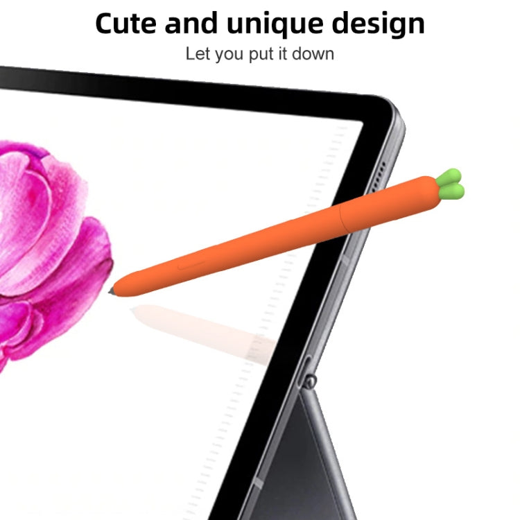 可愛胡蘿蔔液態硅膠保護套 適用於三星 Galaxy S Pen
