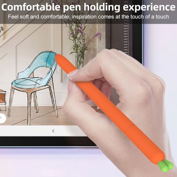 可愛胡蘿蔔液態硅膠保護套 適用於三星 Galaxy S Pen