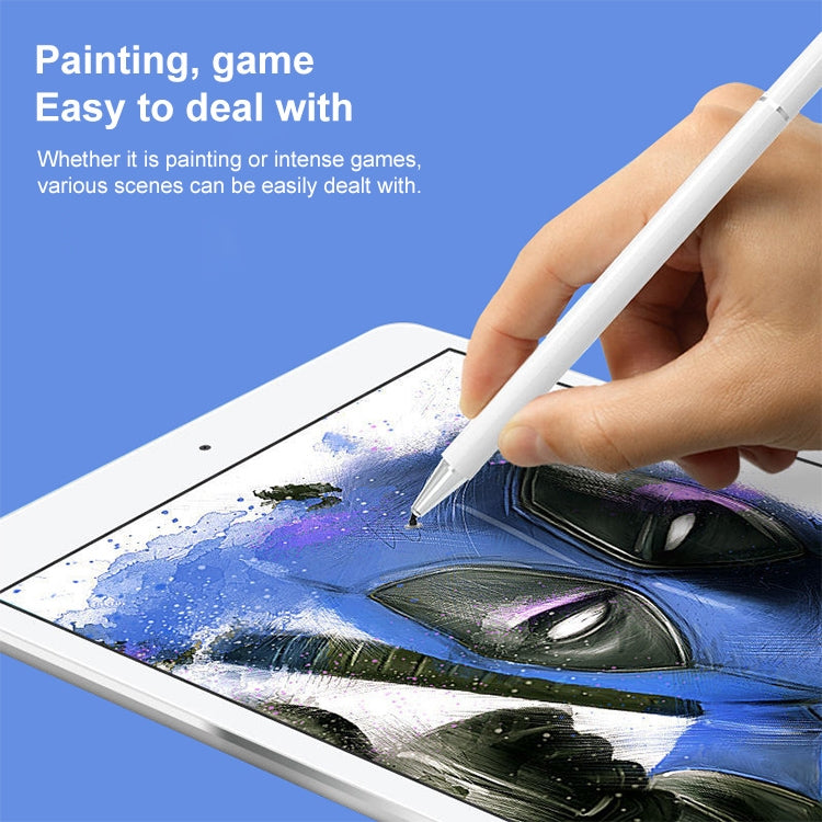 通用款納米圓盤筆頭電容手寫筆帶磁吸筆帽&備用筆頭