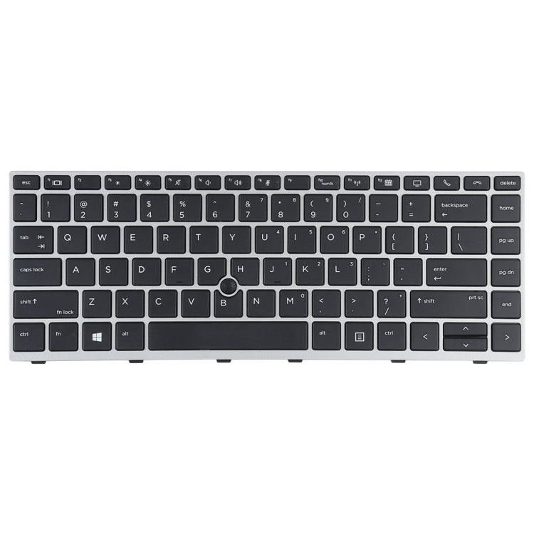 適用於HP Elitebook 840 G5 846 G5 745 G5 美式英語鍵盤帶指點 銀色邊框