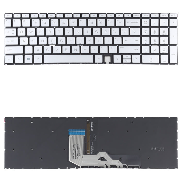 適用於HP Envy X360 15-ED 15-ED0008CA 美式英語鍵盤帶RGB七彩背光 白色字體