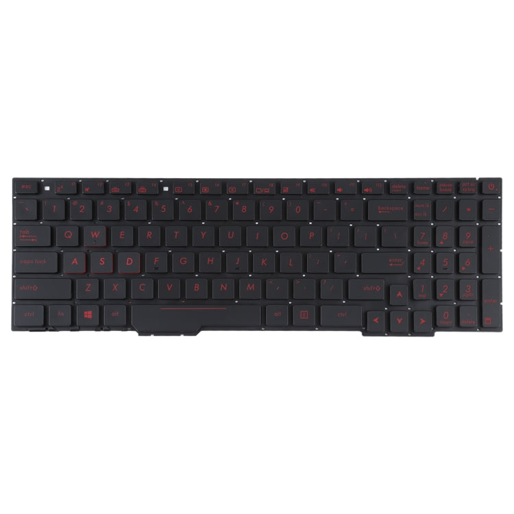 適用於Asus GL553VW ZX53V FX53VD 美式英語鍵盤帶背光