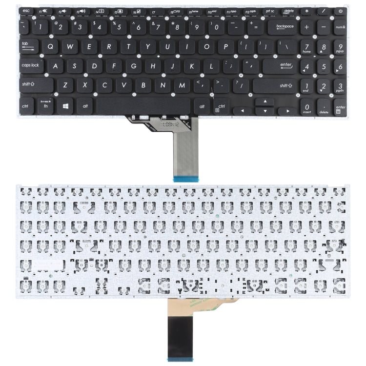 適用於Asus Vivobook X512 X512D X512DA X512F X512FA X512U 美式英語鍵盤