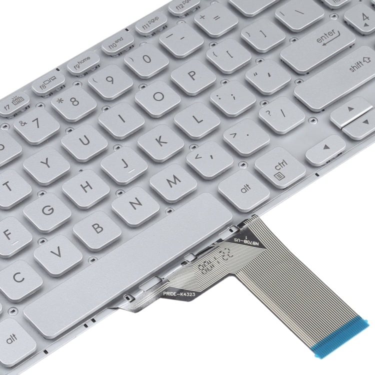 適用於Asus Vivobook X512 X512D X512DA X512F X512FA X512U 美式英語鍵盤帶背光