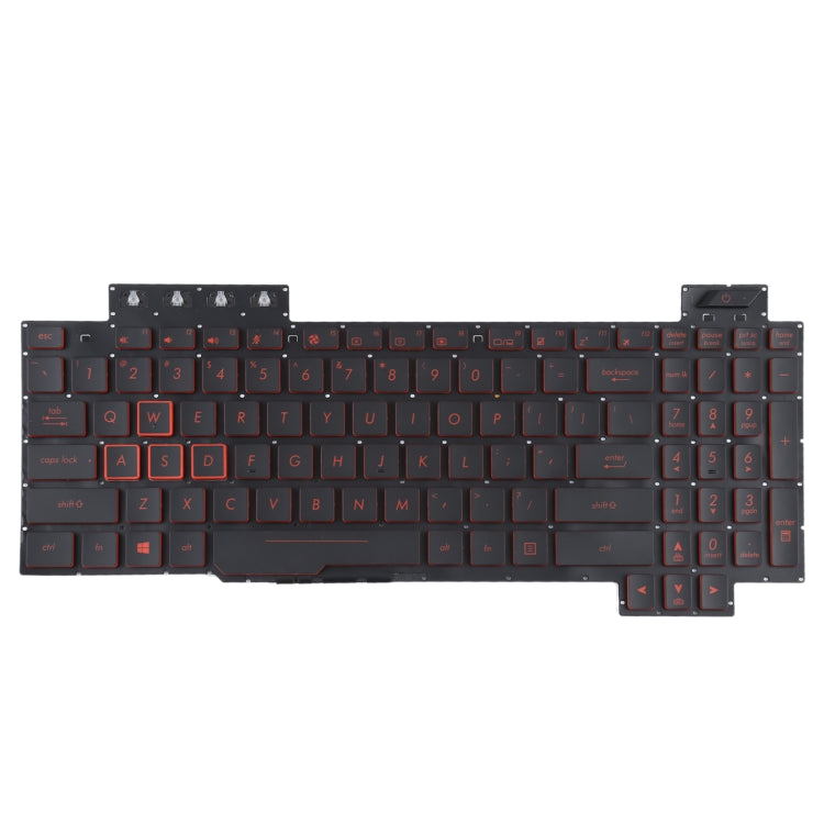 適用於Asus FX80 FX80GE FZ80G ZX80G FX505 美式英語鍵盤帶背光