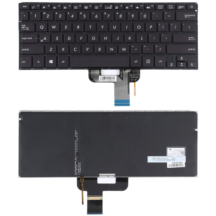 適用於Asus Zenbook RX410U RX310 UX310 UX310UA 美式英語鍵盤帶背光