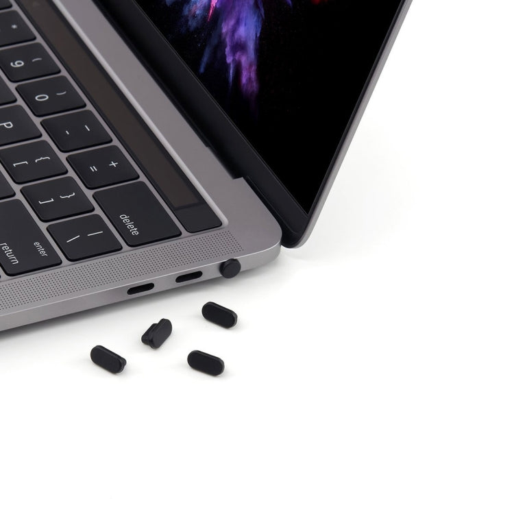 恩凱 適用於Macbook 12英寸 / 適用於Macbook Pro 13.3 / 15. 4 英寸充電口防塵塞4+1套裝