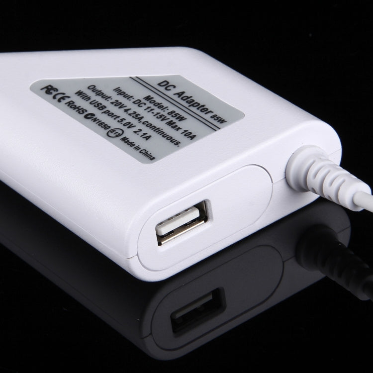 85W 20V 4.25A 5 Pin磁頭 適用於蘋果筆記本電腦車載充電器, 帶1個USB 接口
