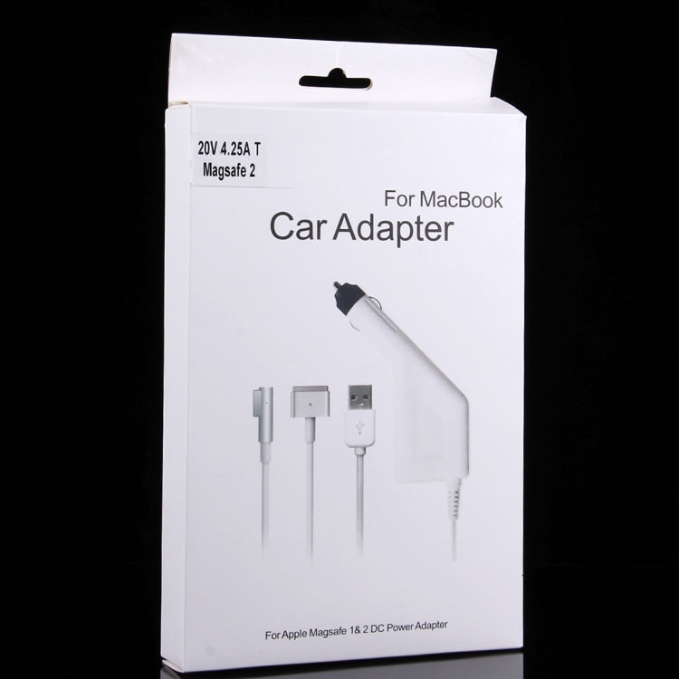 85W 20V 4.25A 5 Pin磁頭 適用於蘋果筆記本電腦車載充電器, 帶1個USB 接口