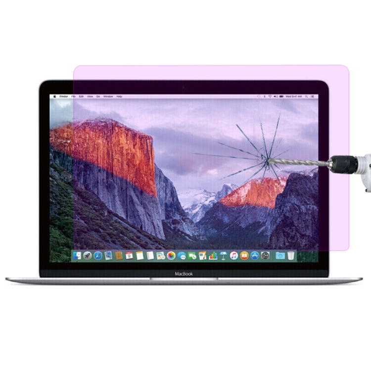 適用於Macbook Retina 12英寸  9H硬度防藍光防爆鋼化玻璃膜