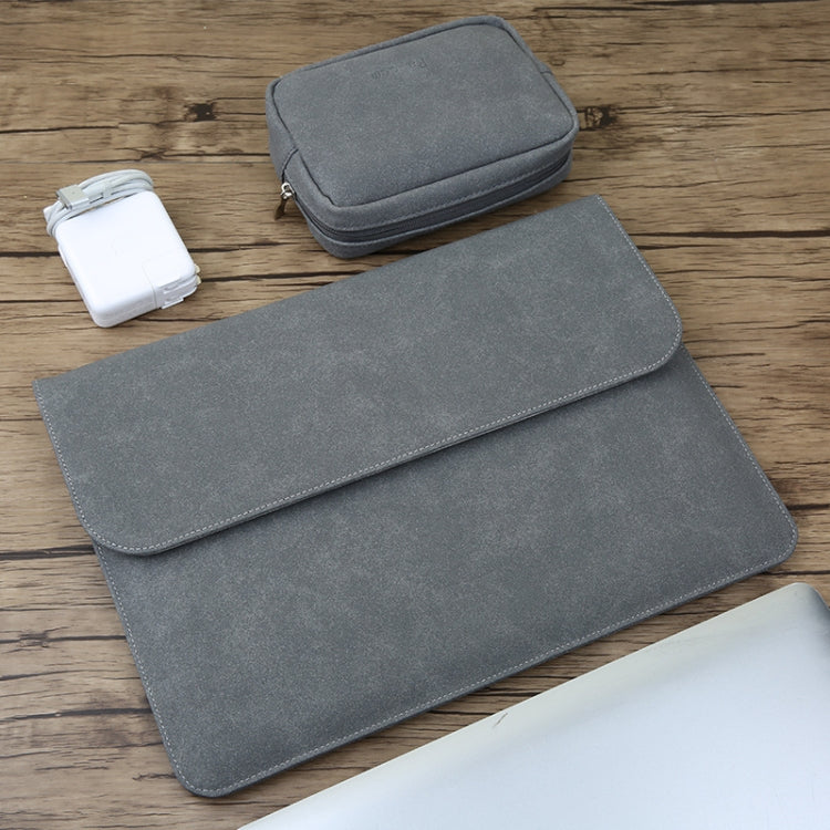 2合一 適用於蘋果MacBook Pro 15.4 inch A1707  橫款筆記本電腦磨砂內膽包+電源包