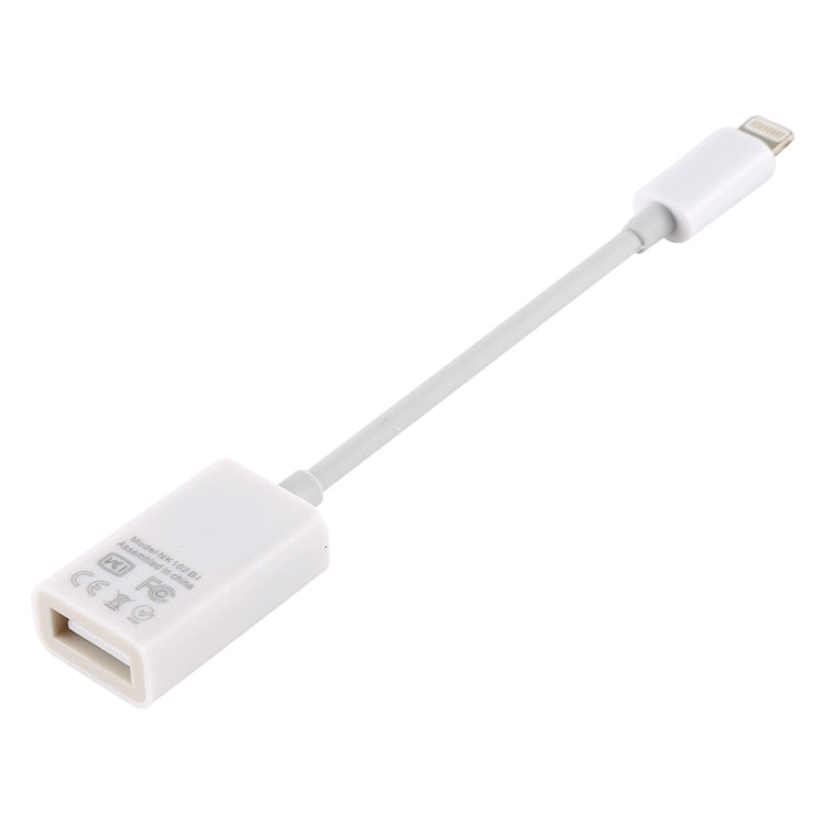 NK102 8 Pin 公頭轉單USB母頭接口相機適配器，支持iOS13.0及以上的系統