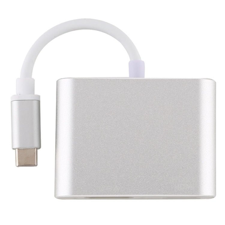4合一 Type-C轉4K HDMI+VGA+USB 3.0 接口多功能適配器