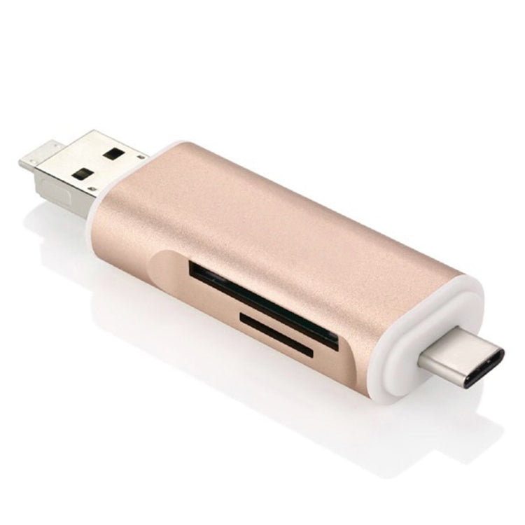 Type-c & Micro USB & USB 2.0 三種接口3合1  SD / TF 讀卡器，適用於電腦及帶有OTG功能的手機