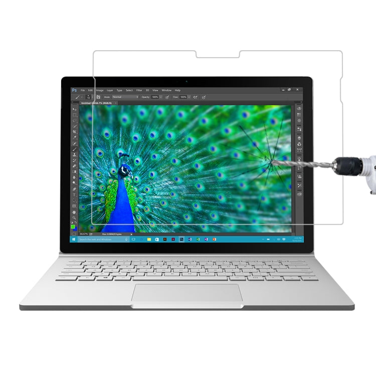 微軟Surface Book 13.5英寸 0.4mm厚度 9H硬度全屏鋼化玻璃膜