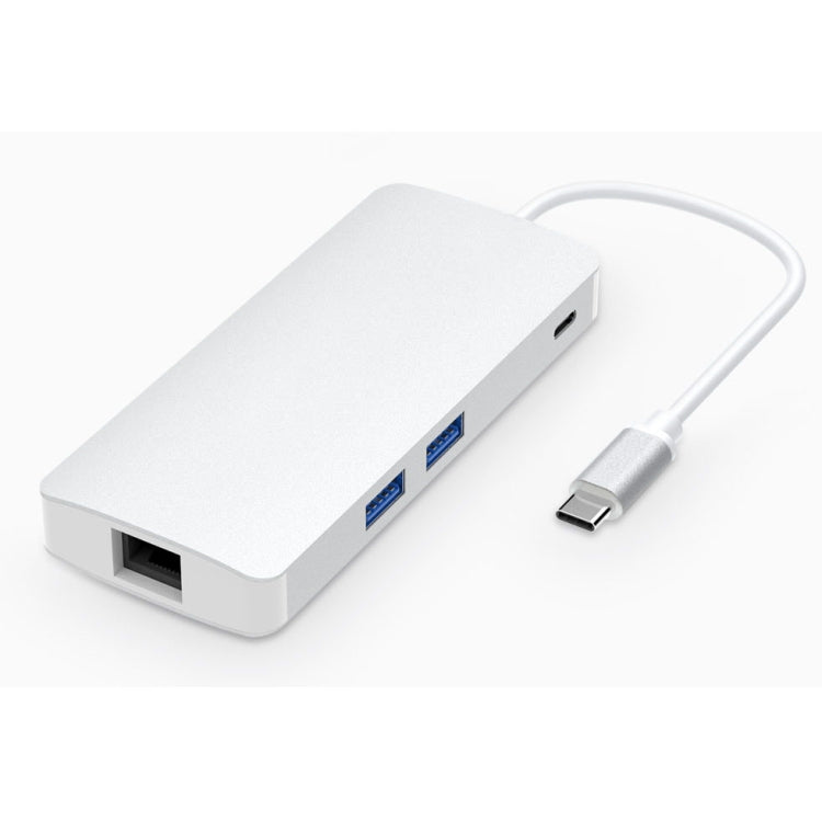 8合1多功能Type-C HUB+ Type-C轉Type-C& HDMI & SD & TF & 2個USB & VGA & Rj45適配器
