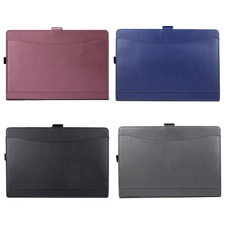 適用於微軟 Surface Pro 7 / 7+ 超纖小羊紋磁吸左右開皮套 帶筆槽&支架