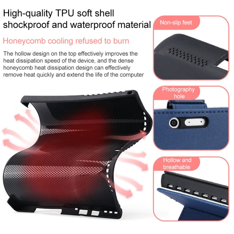 適用於微軟 Surface Pro 7 / 7+ 超纖小羊紋磁吸左右開皮套 帶筆槽&支架