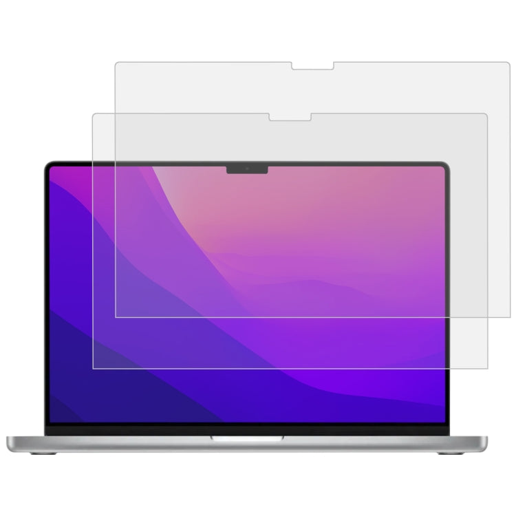 2片一賣 9H 防爆鋼化玻璃筆記本電腦屏幕保護膜 適用於MacBook Pro 16.2 inch A2485