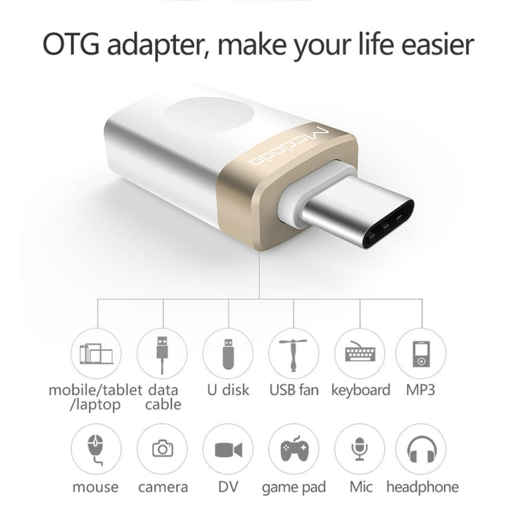 Mcdodo OT-1942 Type-C 轉 USB 3.0 OTG轉接頭 尺寸：32x12x7mm