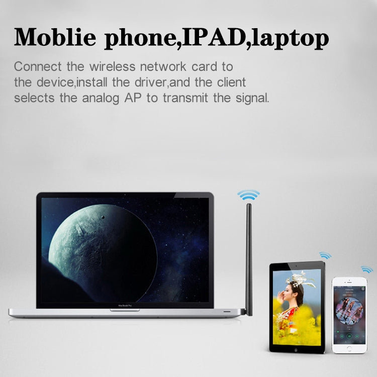 600 Mbps 雙頻 2.4/5ghz 無線 USB WiFi 網絡適配器帶天線