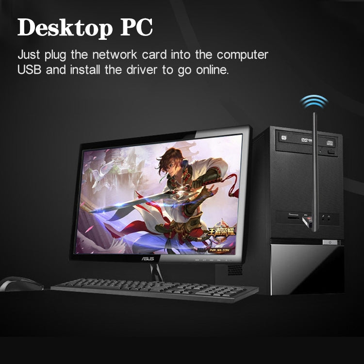 600 Mbps 雙頻 2.4/5ghz 無線 USB WiFi 網絡適配器帶天線