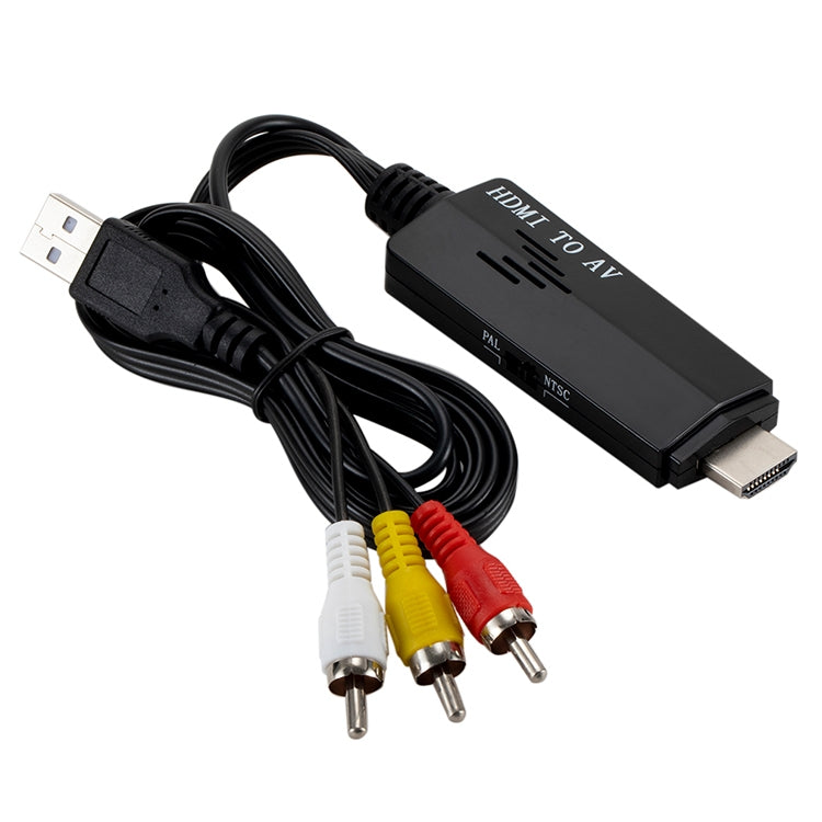 HDMI轉AV RCA高清轉換器HDMI TO AV 1080P轉換線