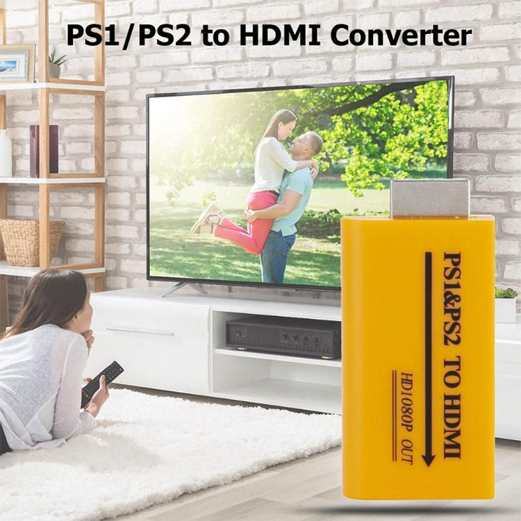 PS1/PS2 to HDMI升級版支持高清輸出，PS1轉HDMI PS2轉HDMI高清