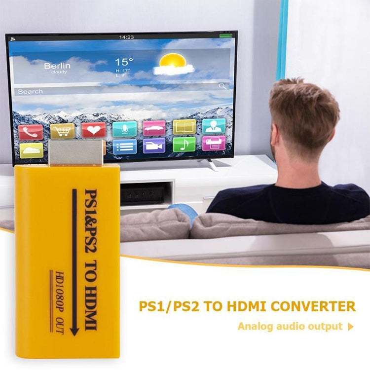 PS1/PS2 to HDMI升級版支持高清輸出，PS1轉HDMI PS2轉HDMI高清